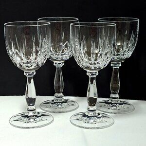 Schott Zwiesel Doreen Cordial Glasses 4.5" set/4 blown glass cut crystal vtg 80s